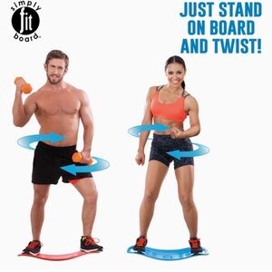 Simply Fit Board The Workout Balance Board Exercise Workout Orange As Seen on TV